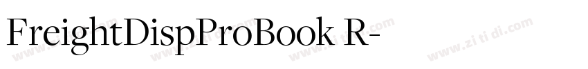 FreightDispProBook R字体转换
